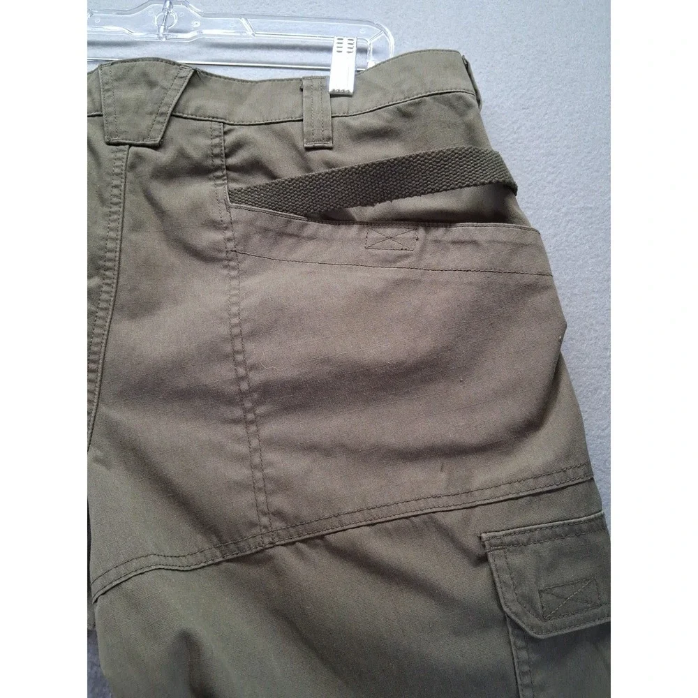 5.11 Tactical Pants Men's 36x34‎ Double Knee Cargo Elastic Waist Green - Picture 10 of 13